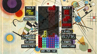 A screenshot of the game TETRACHROMA.